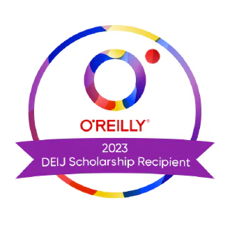O'Reilly DEIJ scholarship badge